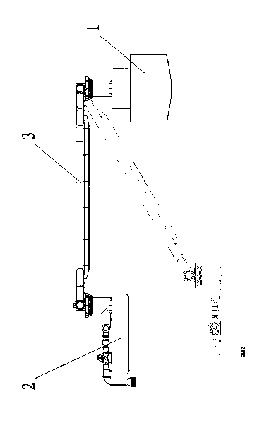 Flexible joint for large-sized water-taking pump boat