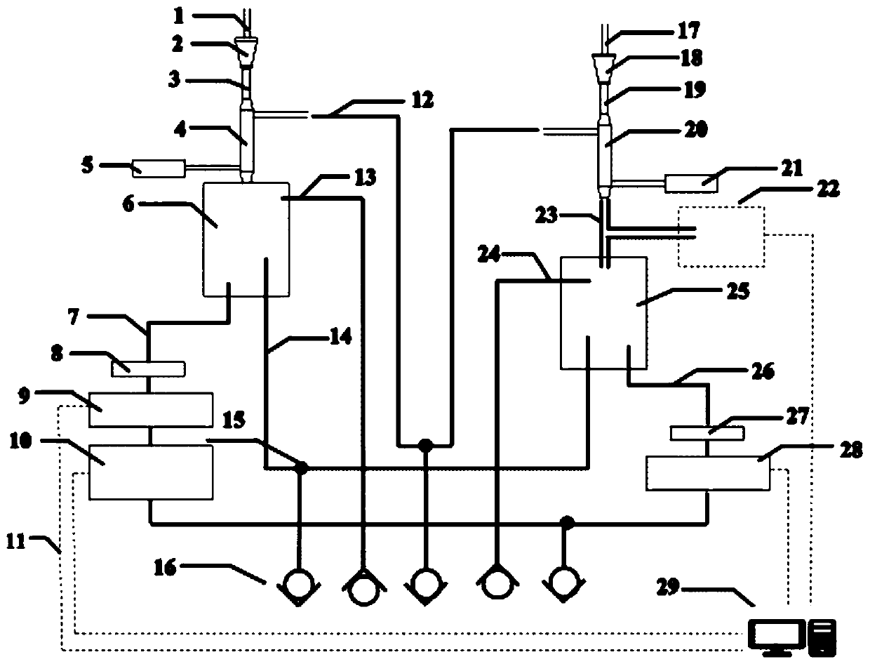 Online detection system and method for soluble brown carbon of atmosphere