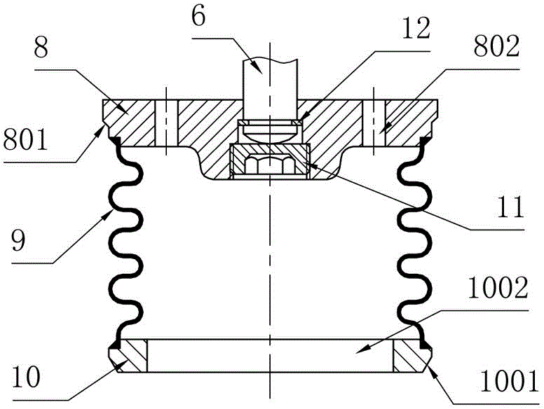 Valve core component of corrugated pipe type double-base sleeve valve