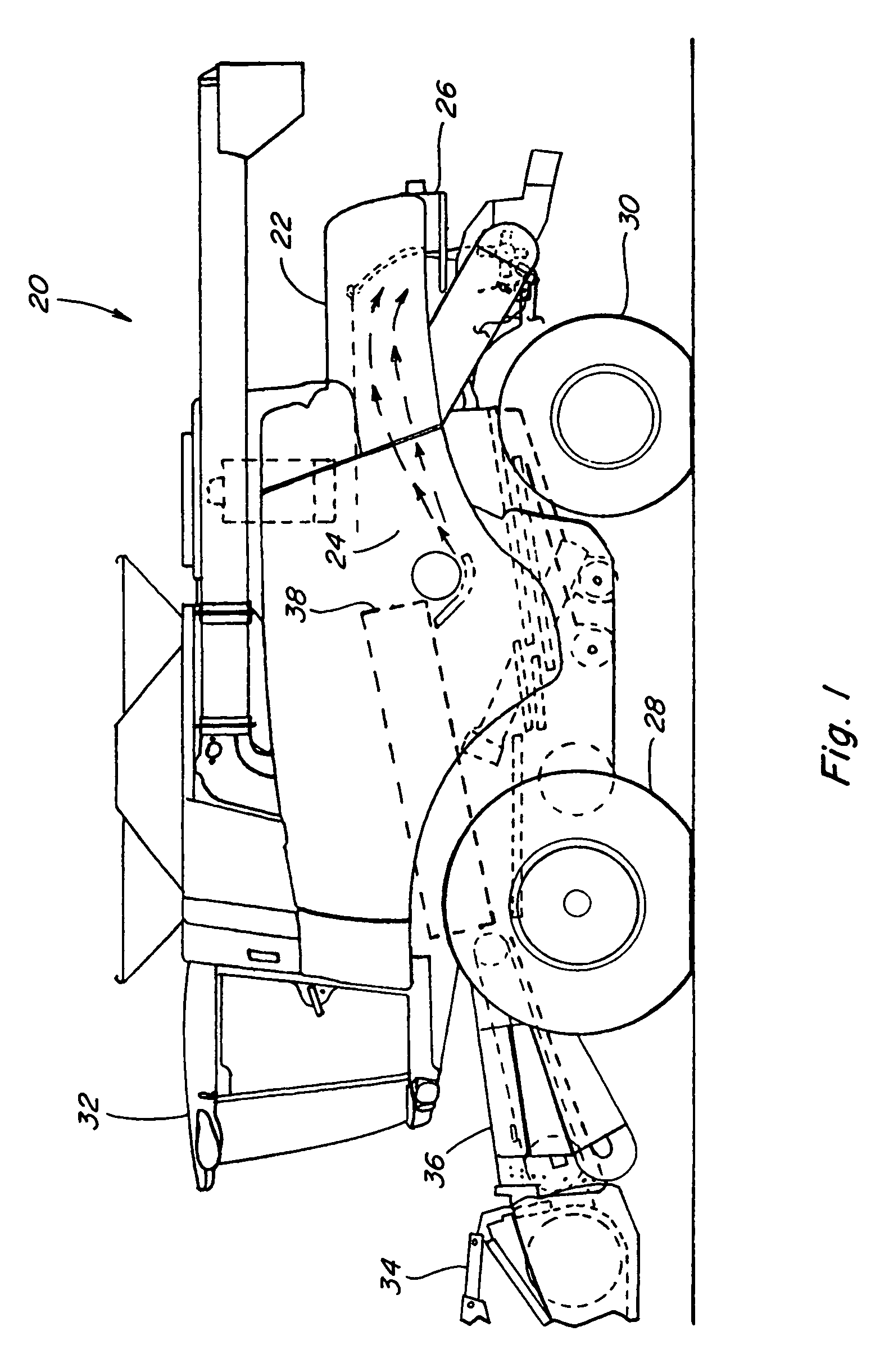 Combine harvester power management control