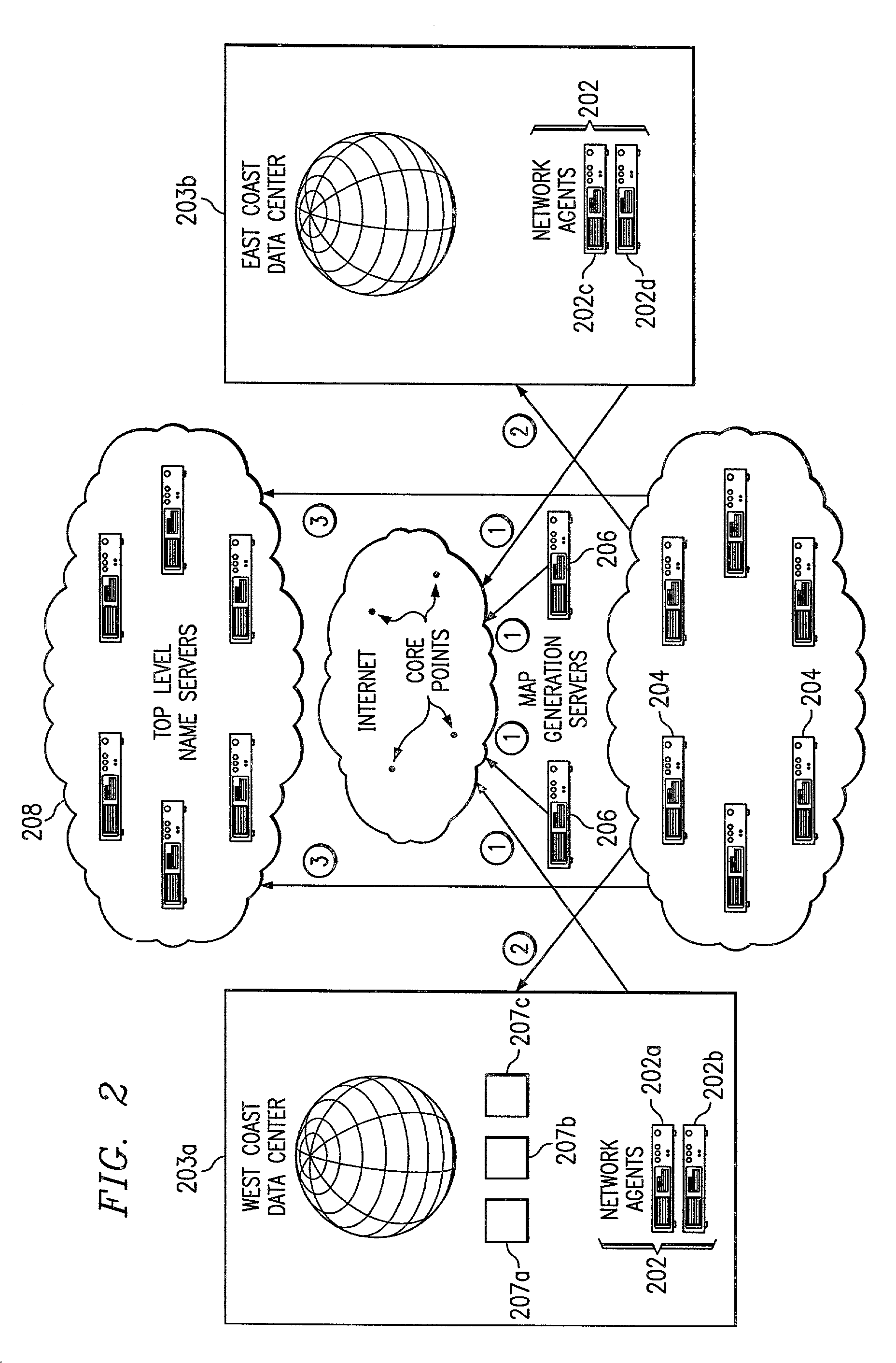 Method for generating a network map