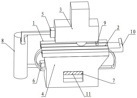 Dust remover of bamboo piece longitudinal cutting machine