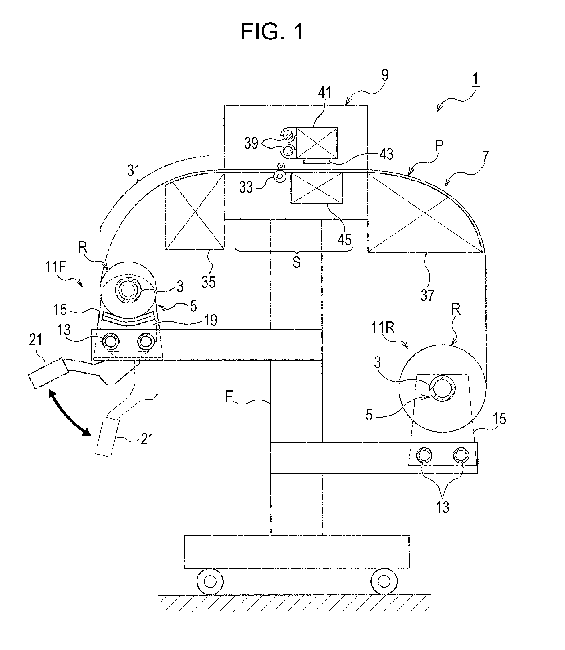 Core tube holding device and recording apparatus