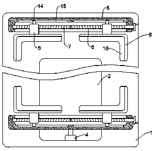 Mounting device for LED display screen and fixing support for LED display screen