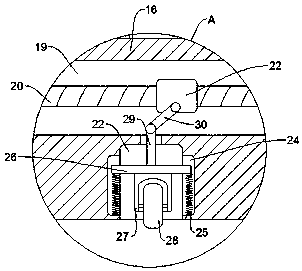 Mounting device for LED display screen and fixing support for LED display screen