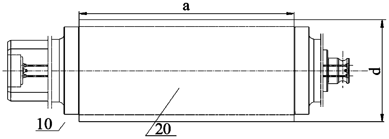 Surface repair pretreatment method of hot roll supersonic spraying