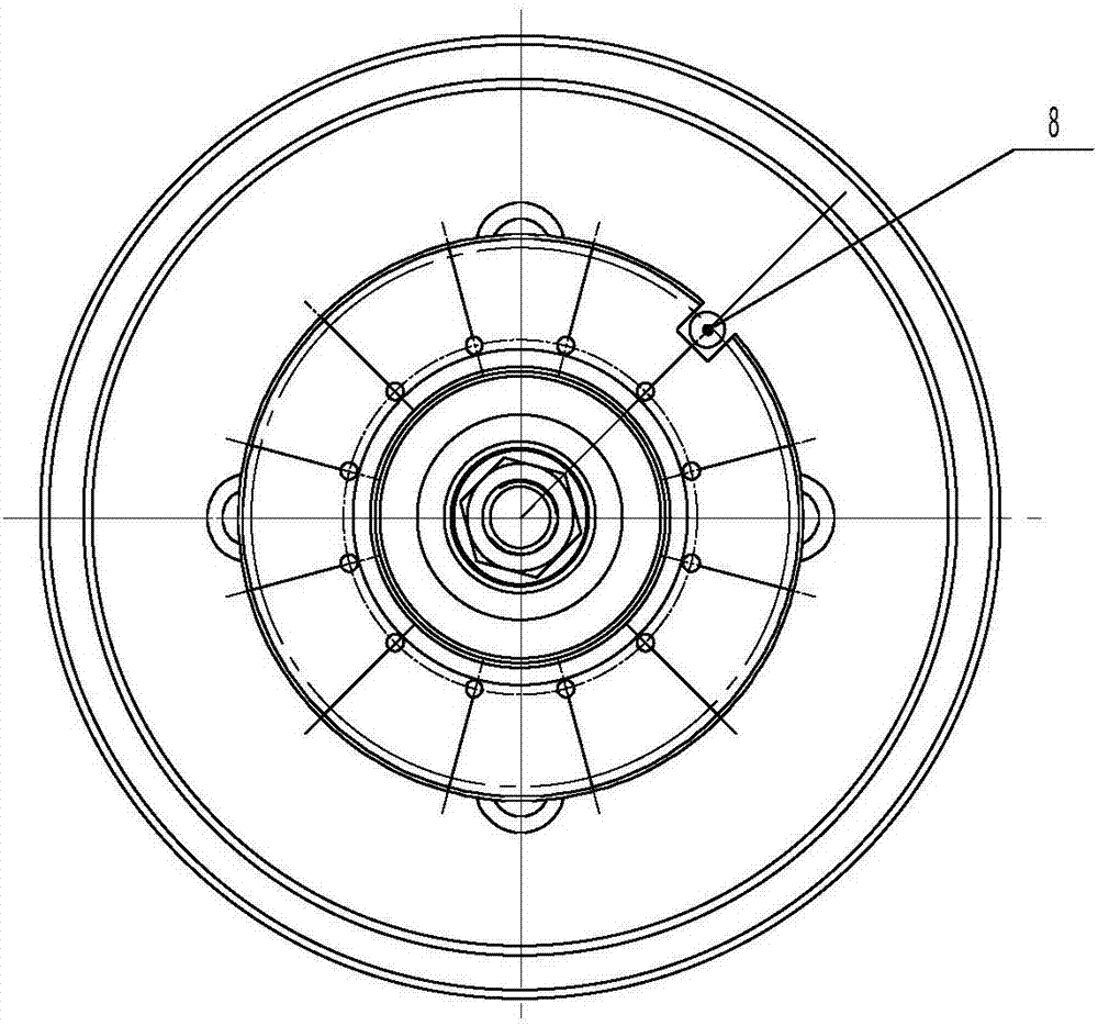 Positioning and clamping mechanism for machining outer circle of brake