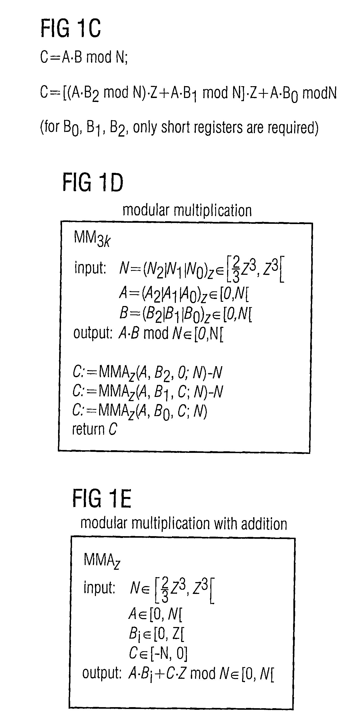 Calculating unit for reducing an input number with respect to a modulus