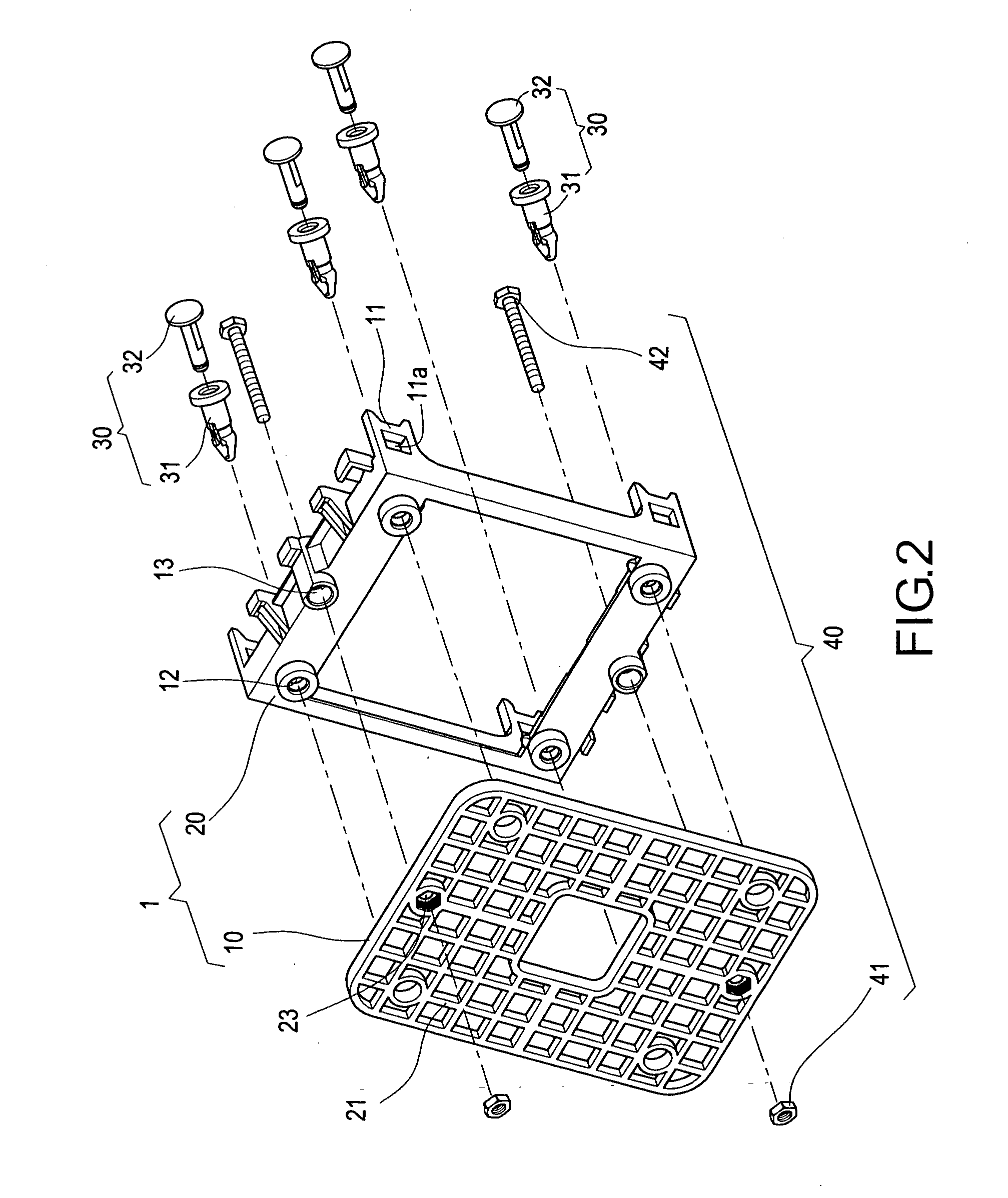 Fan stand structure for central processing unit