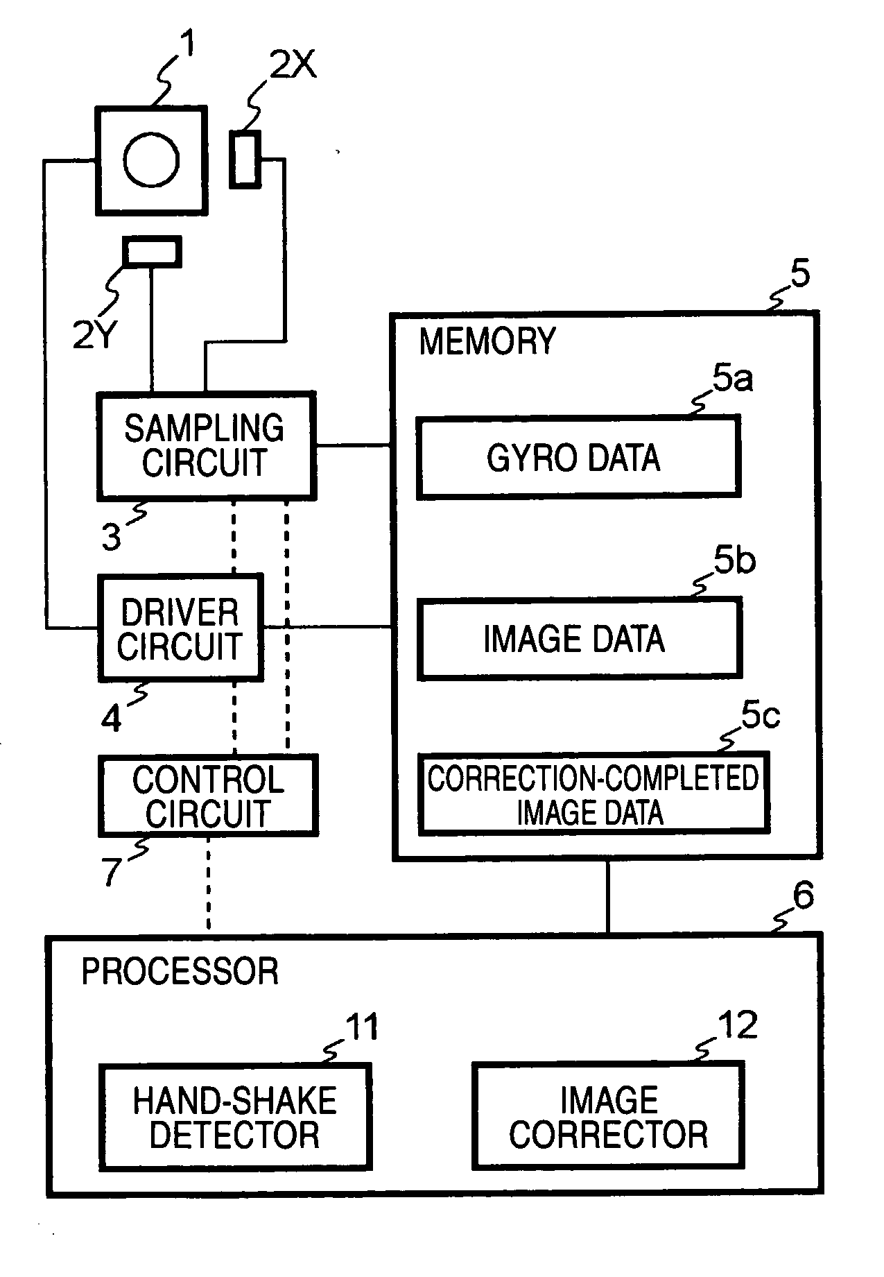 Image capturing device, correction device, mobile phone, and correcting method