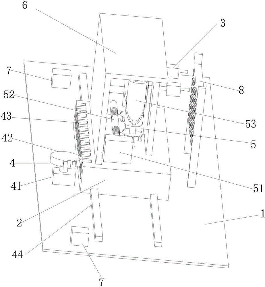 Slurry spraying device for lace cloth