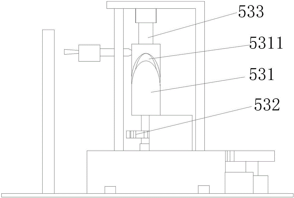 Slurry spraying device for lace cloth