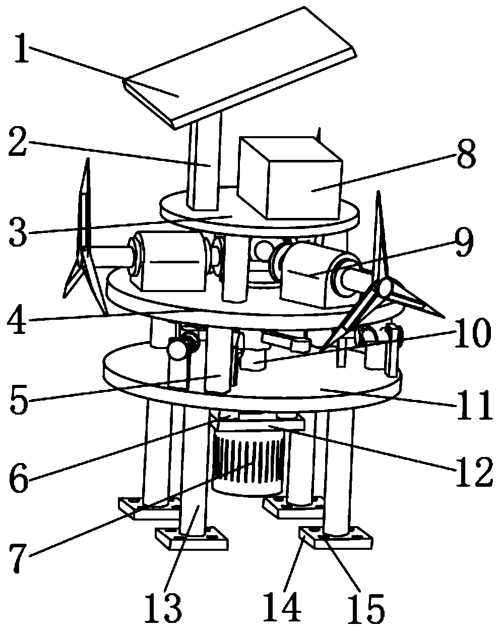 Bird scaring device for power tower