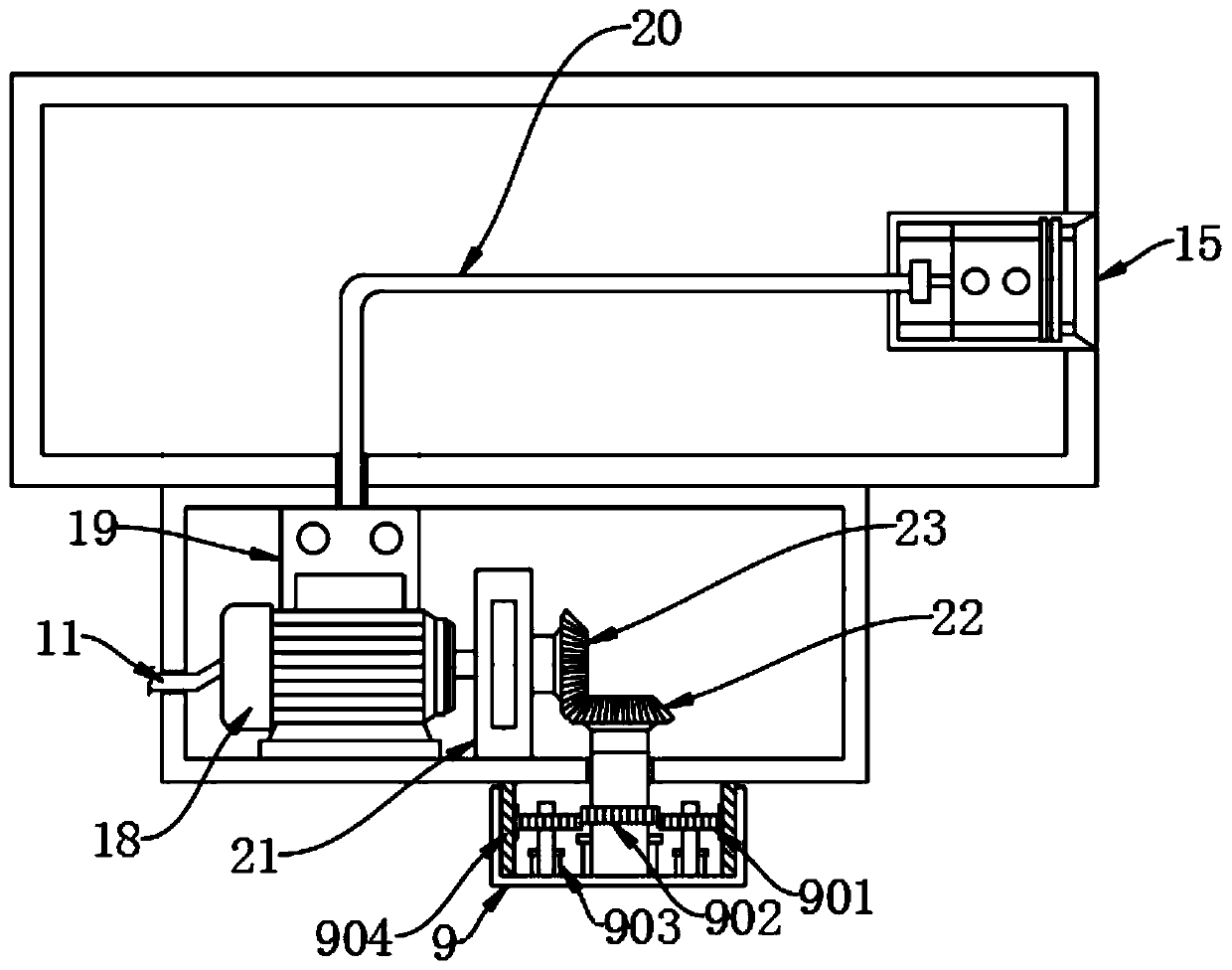 Monitoring device for security protection engineering