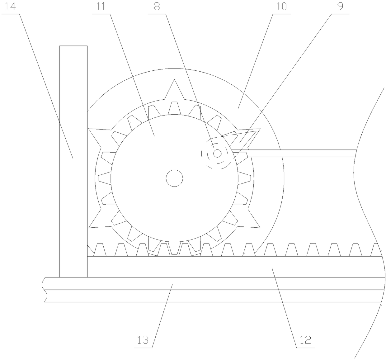 Convenient type straw treating device with crushing function and based on internet of things