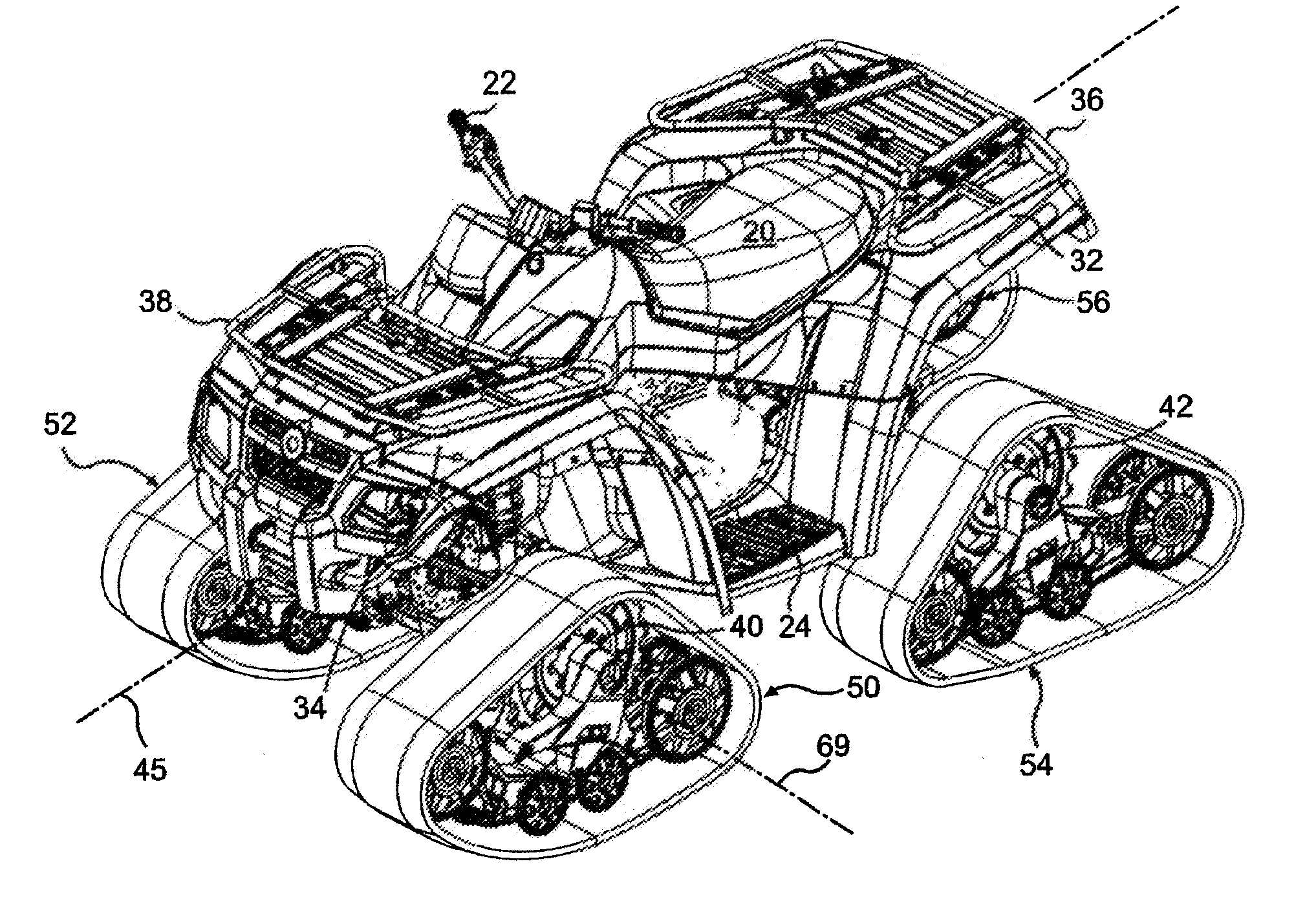 Endless Belt Drive for a Vehicle