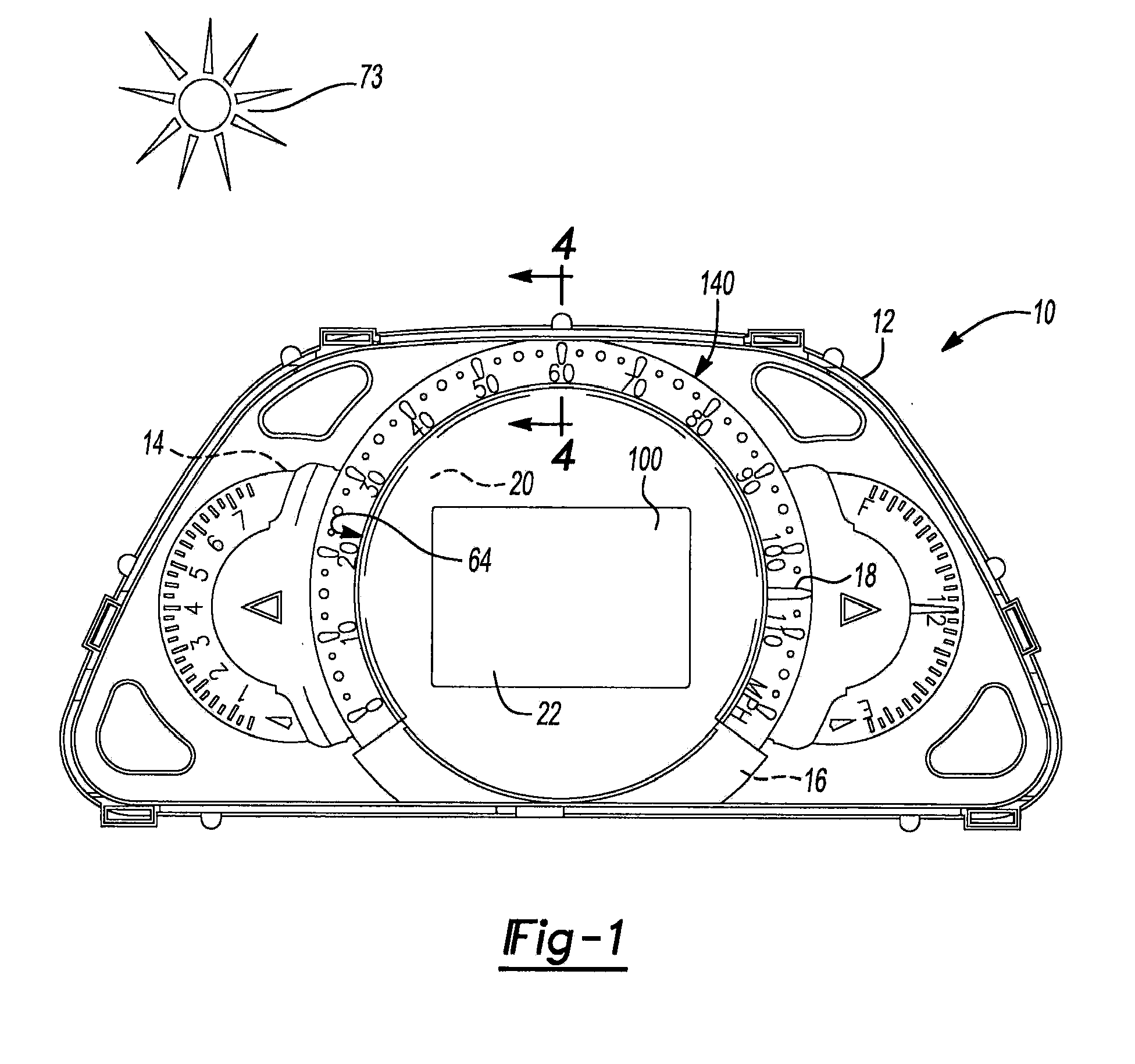 Instrument cluster with three-dimensional display