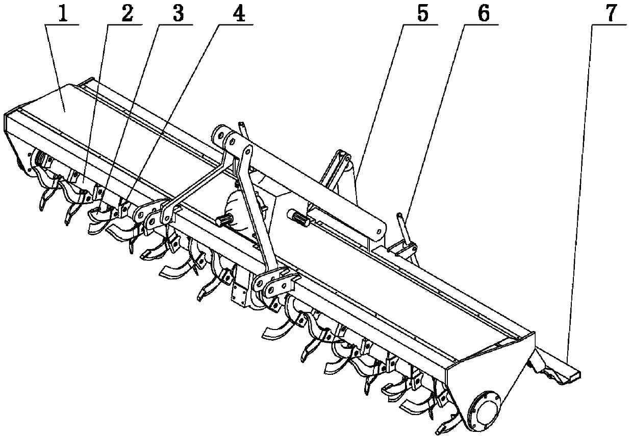 Rotation-free beating machine for paddy field