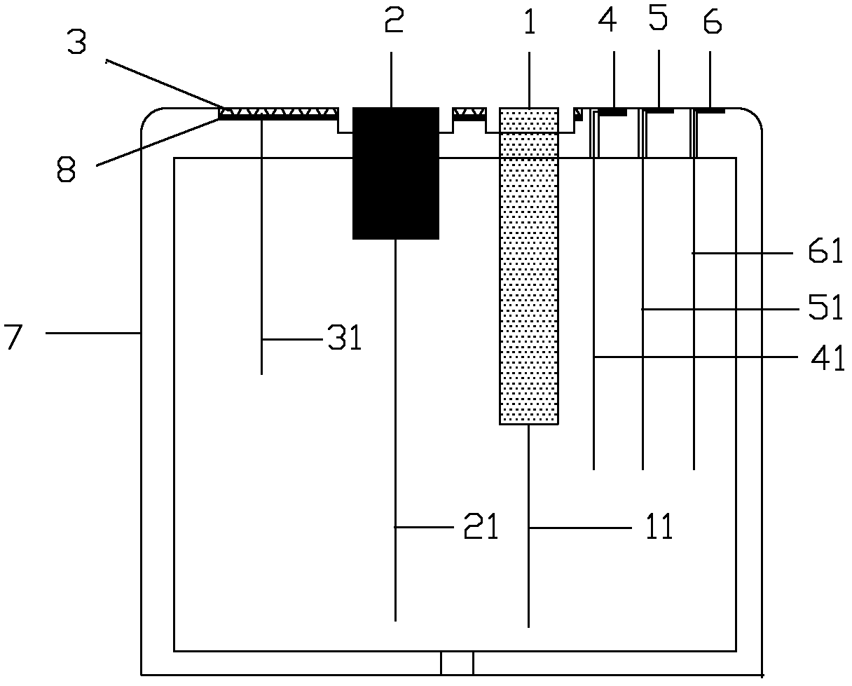 Real-time monitoring sensor for durability of concrete structures and fabricating method thereof