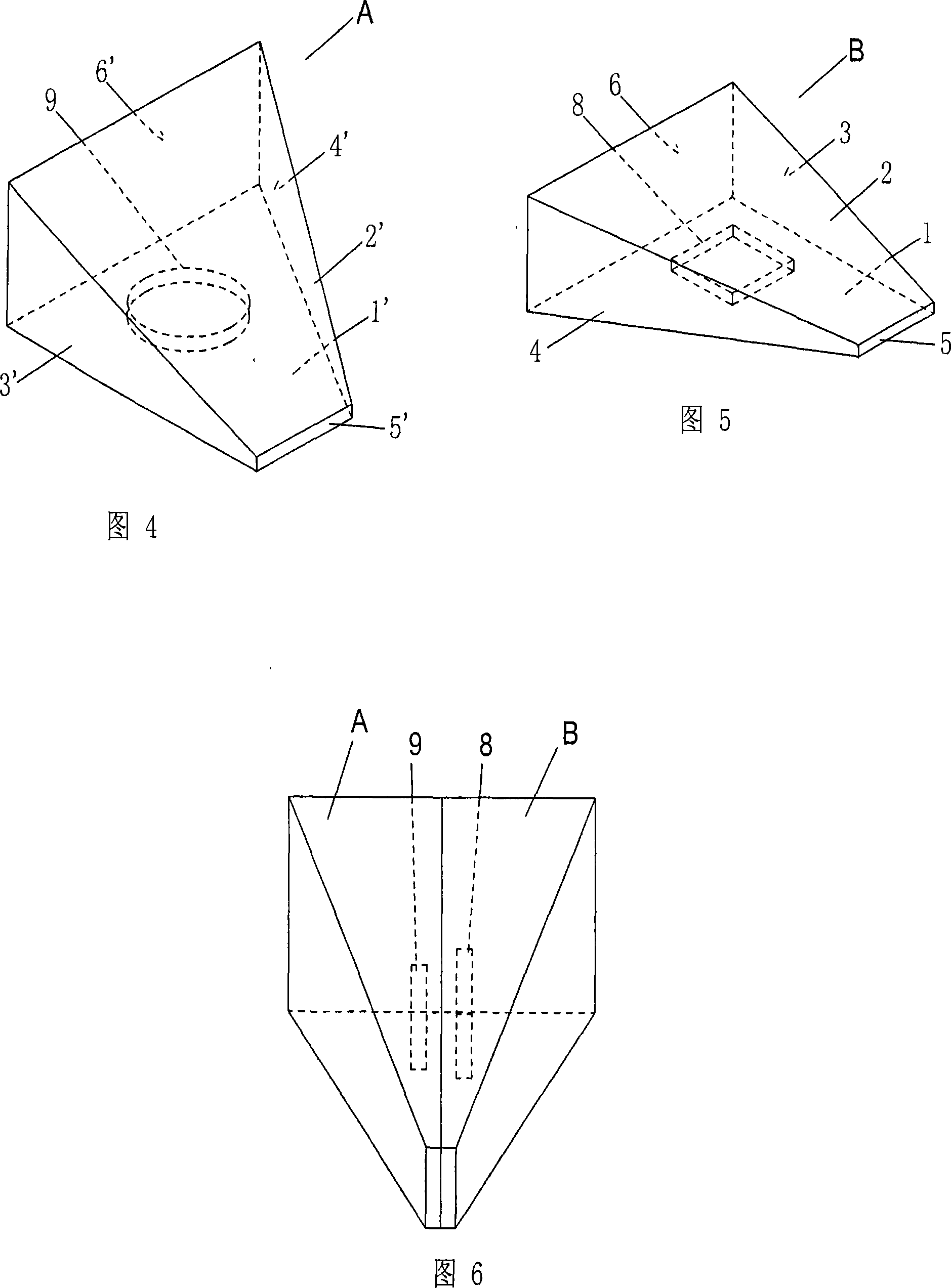 Integral limiting device for door with double-wedge shaped structure