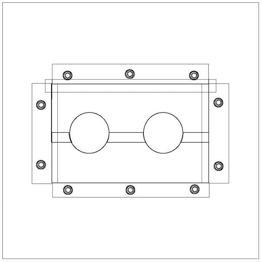 Threading device of shielded darkroom