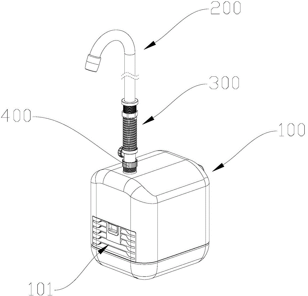 Faucet-type air blower