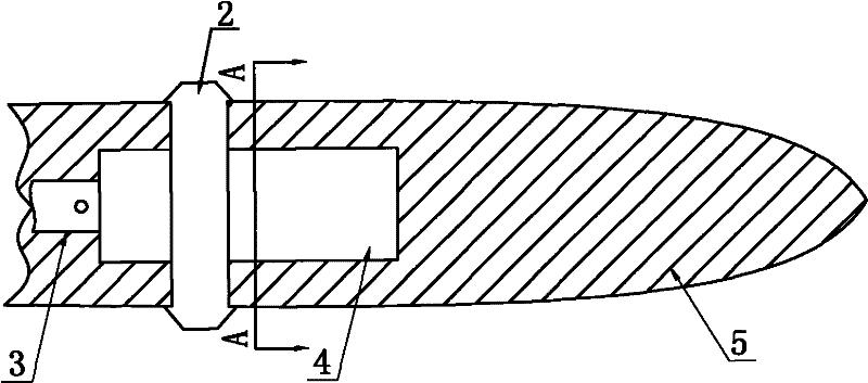 Direct lightning strike protecting device of wind power generator set blade