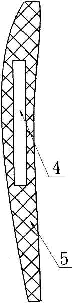 Direct lightning strike protecting device of wind power generator set blade