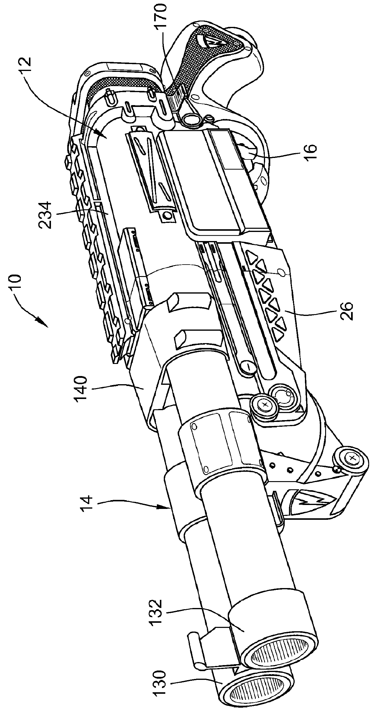 Double barrel toy launcher apparatus