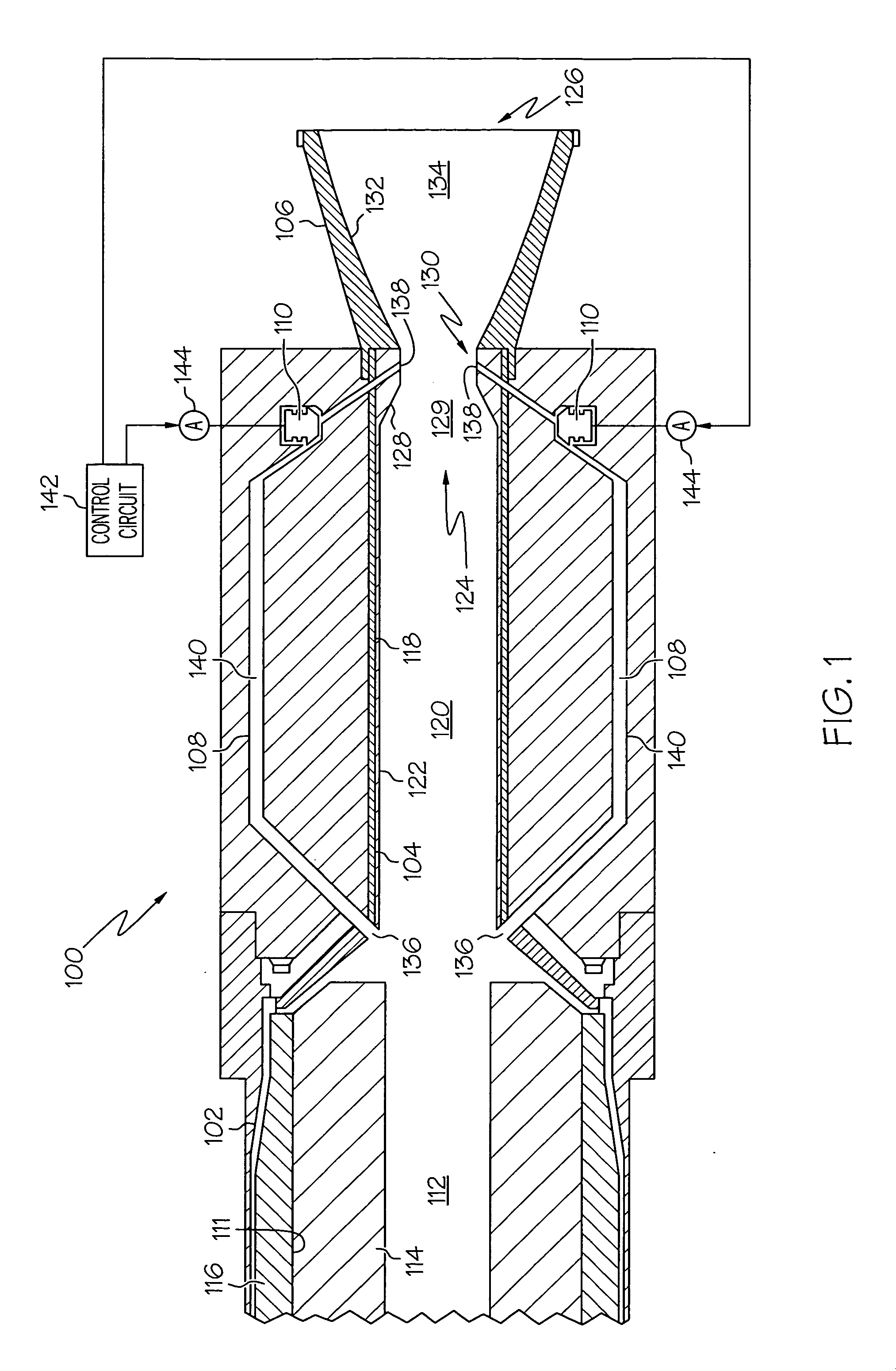 Rocket motor nozzle throat area control system and method