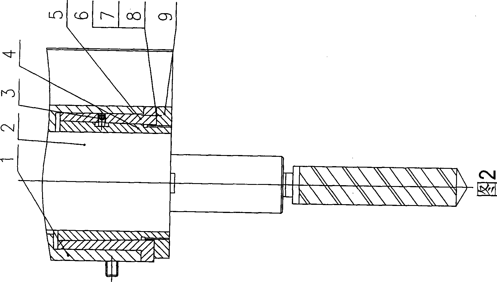 Gap-adjusting structure of high-accuracy numerical control drill