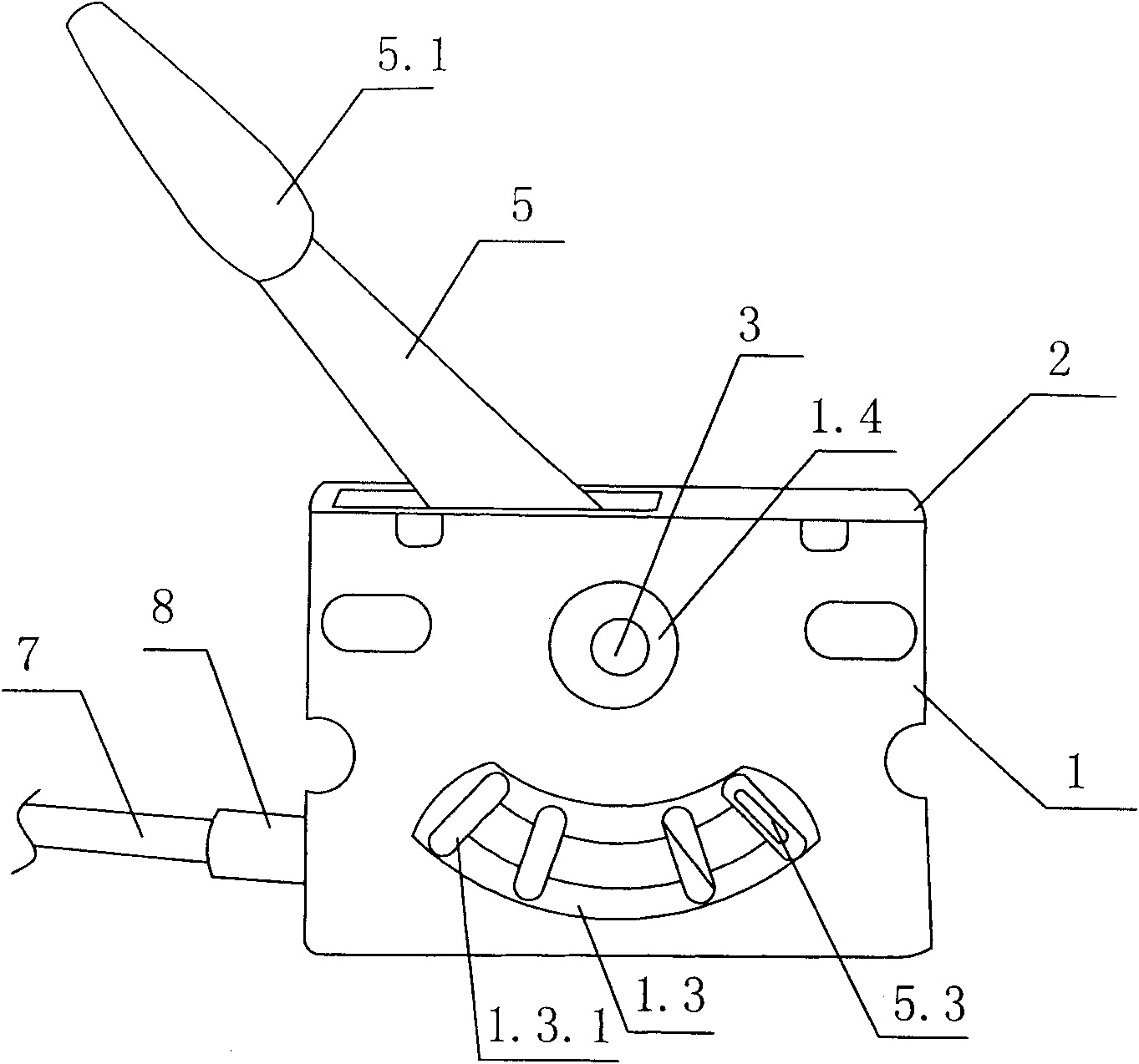 Throttle control device for mower