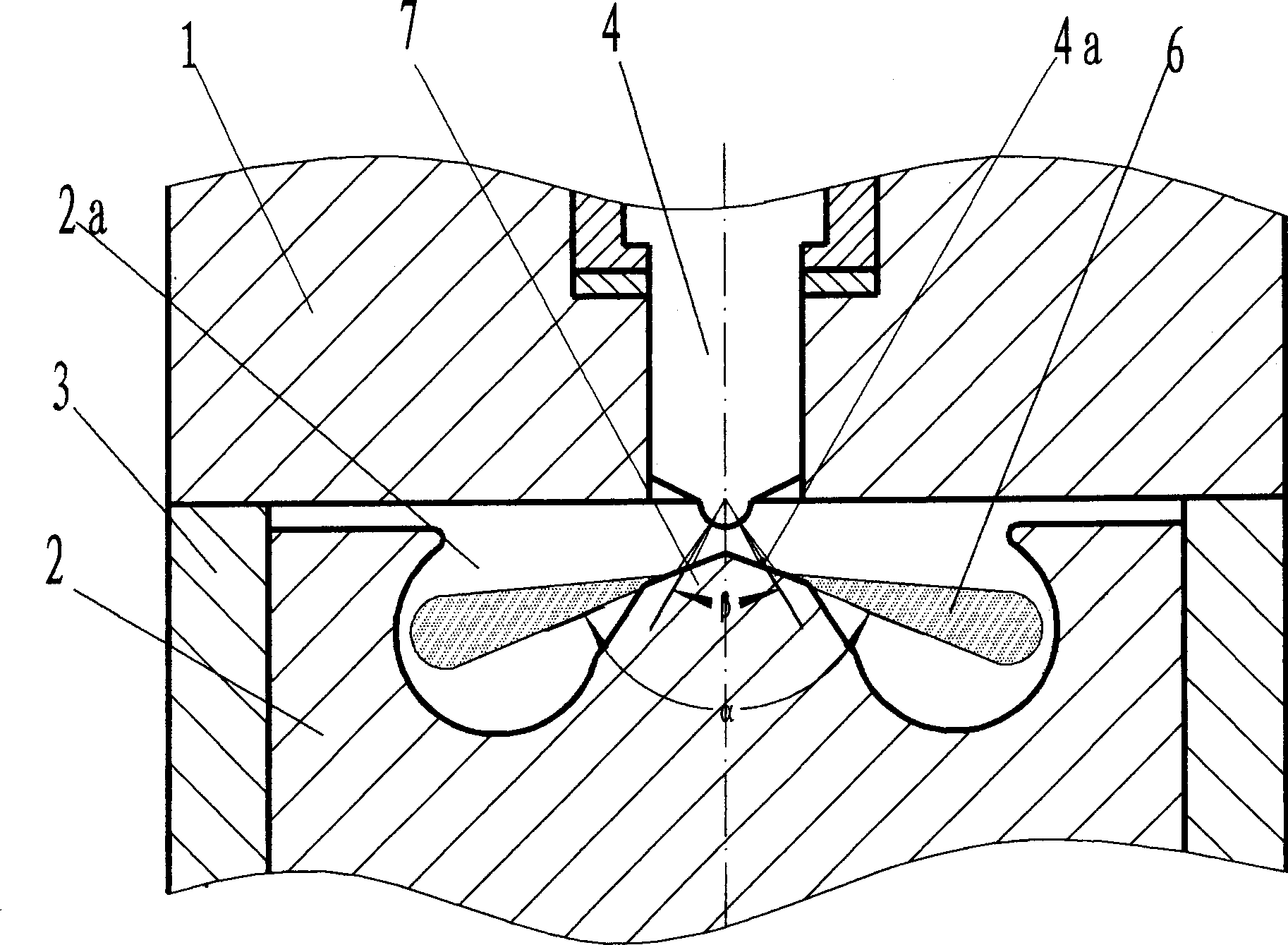 Diesel oil engine secondary atomization combustion system