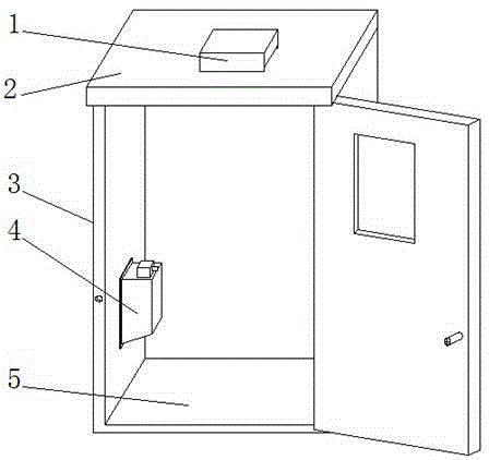 Power distribution cabinet with good dustproof and ventilation properties