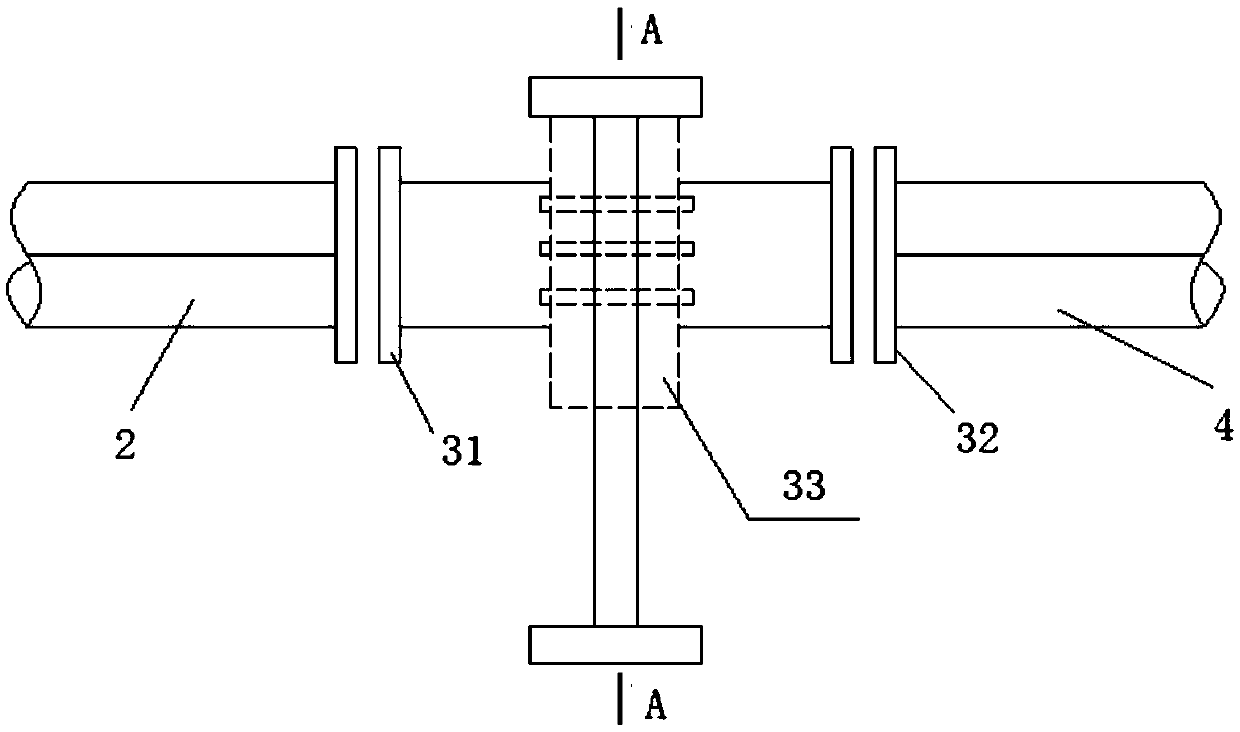 Method for concrete pouring in arch bridge steel pipe, device and application thereof