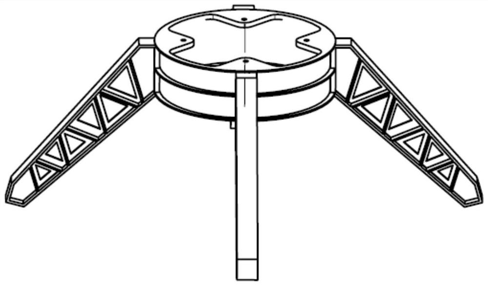 Satellite vibration isolation/reduction support made of chopped carbon fiber reinforced thermoplastic composite material