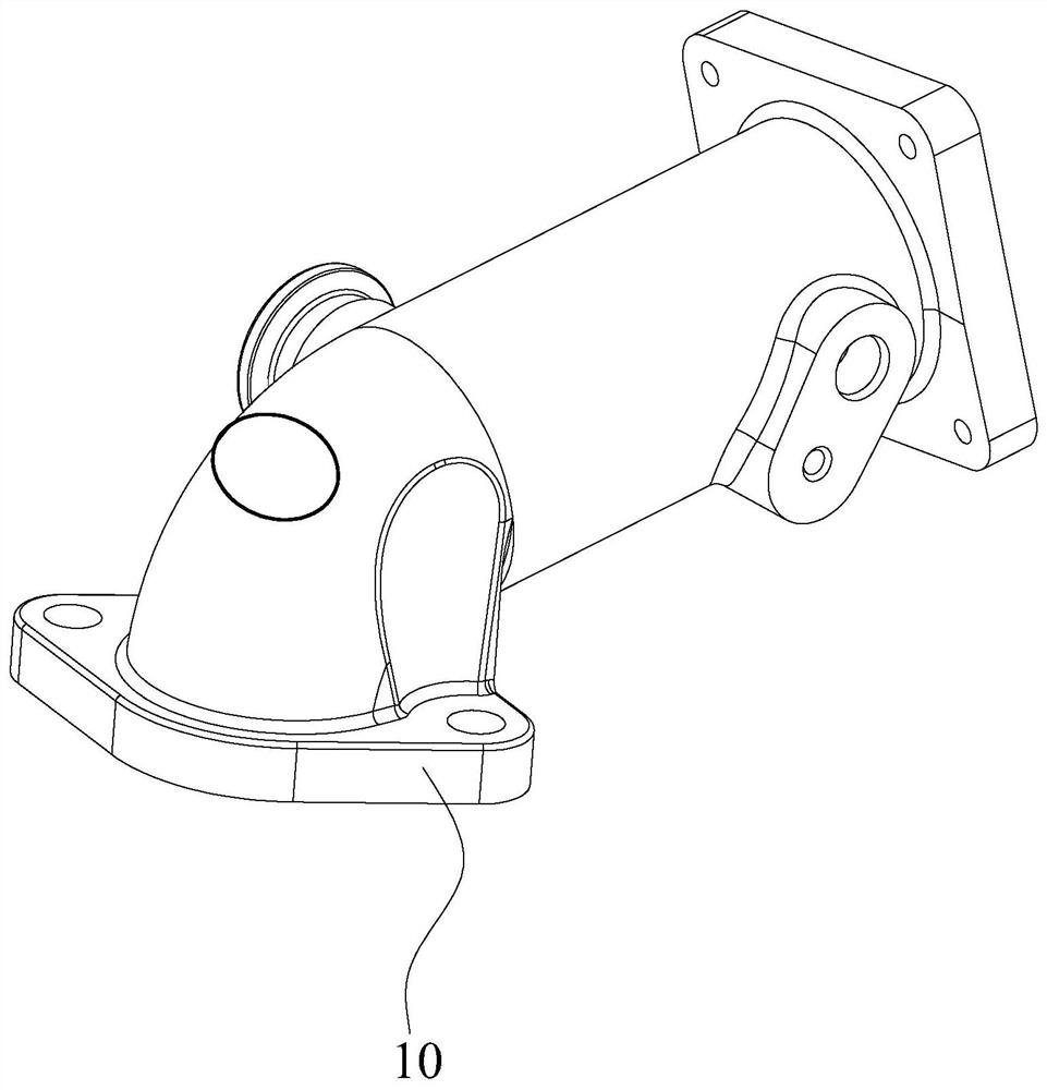 Engine intake pipe and its processing and positioning tooling