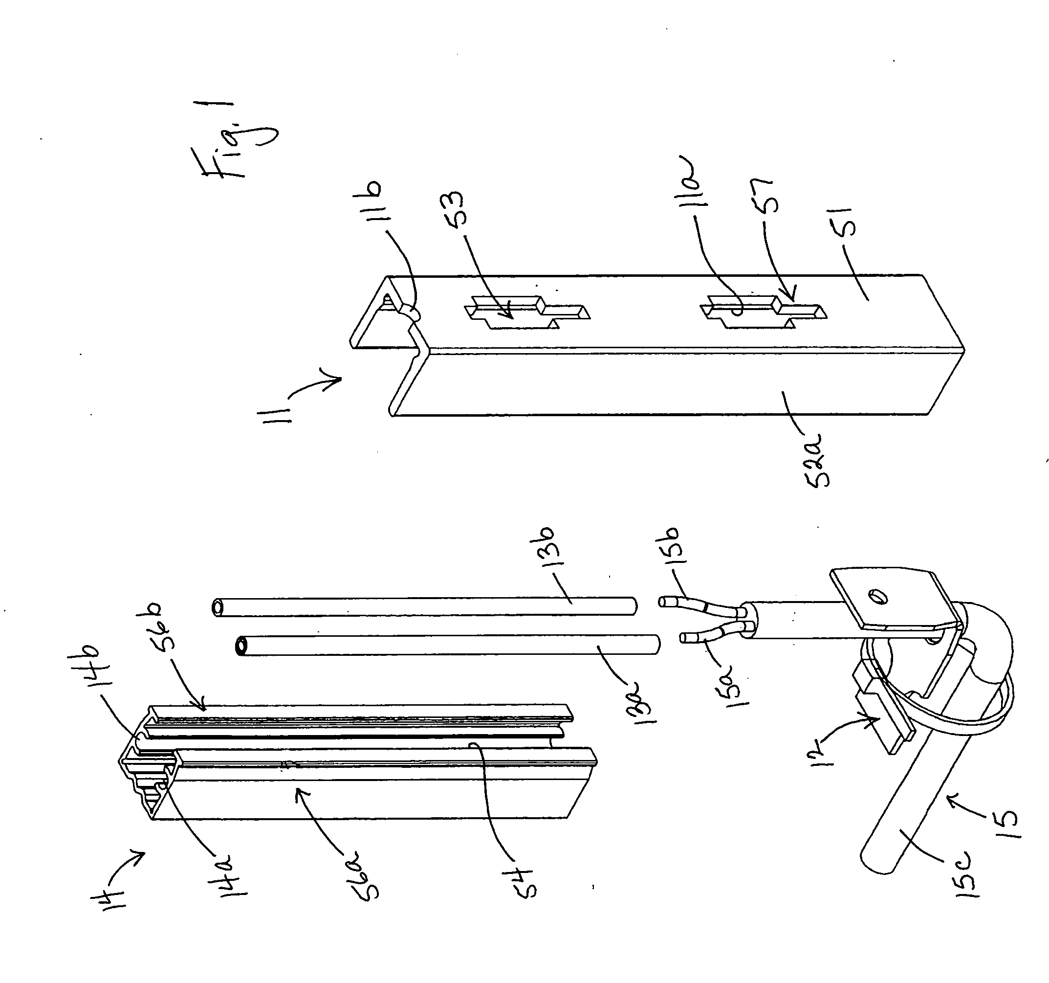 Display assembly with low voltage powered lighting