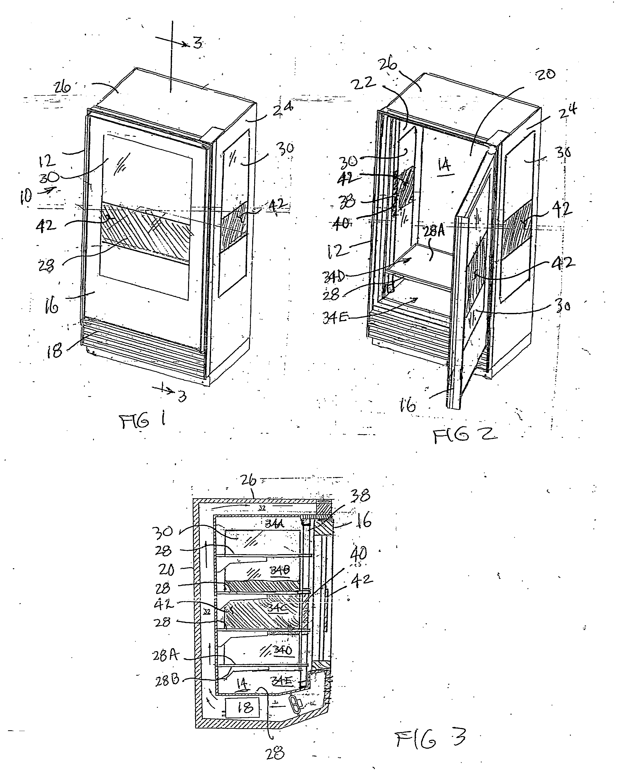 Refrigerated display merchandiser with light filter