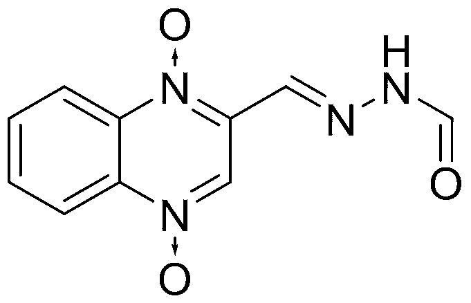 Synthesis method for 2-formylcarbonylhydrazone-sulfaquinoxaline-N1, N4-dioxide