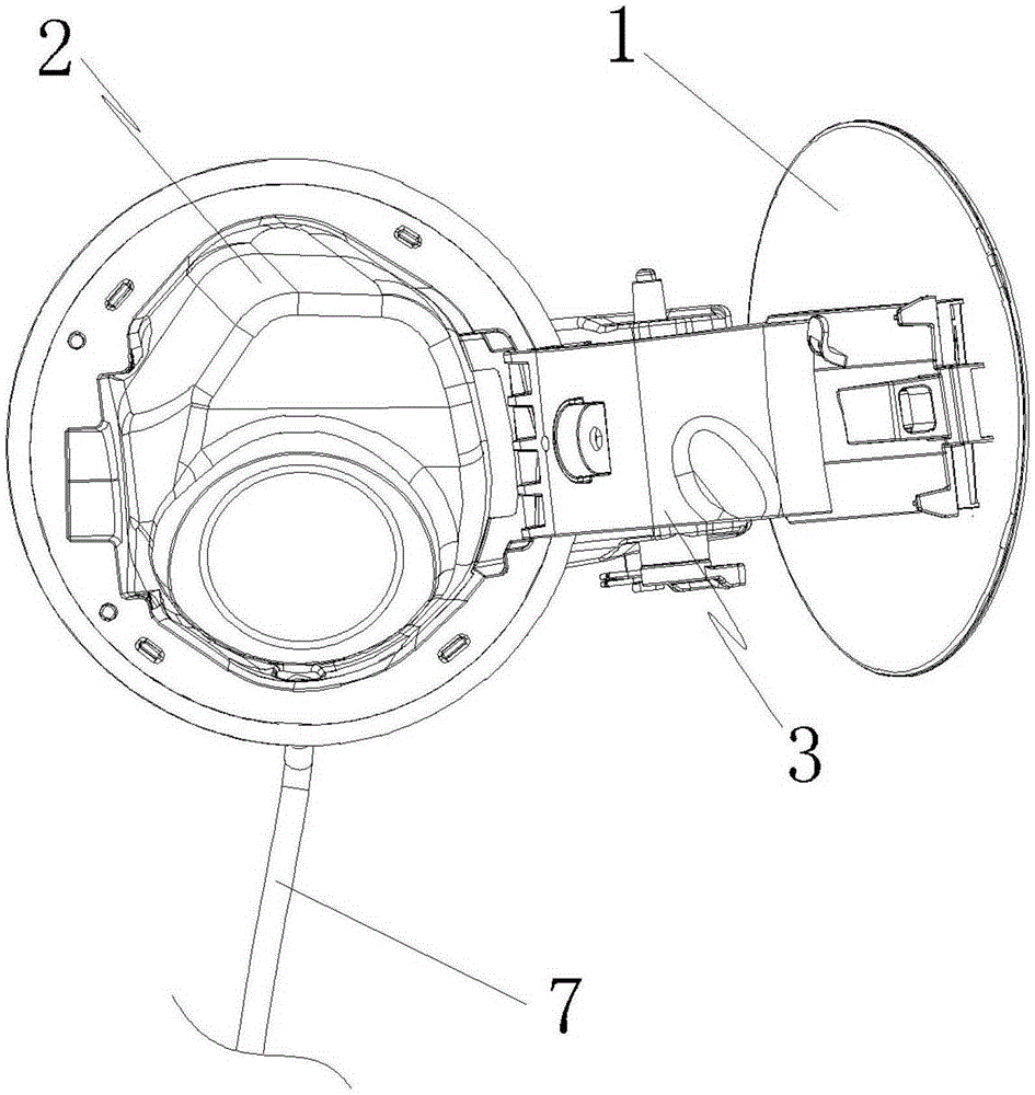 fuel filler cap structure