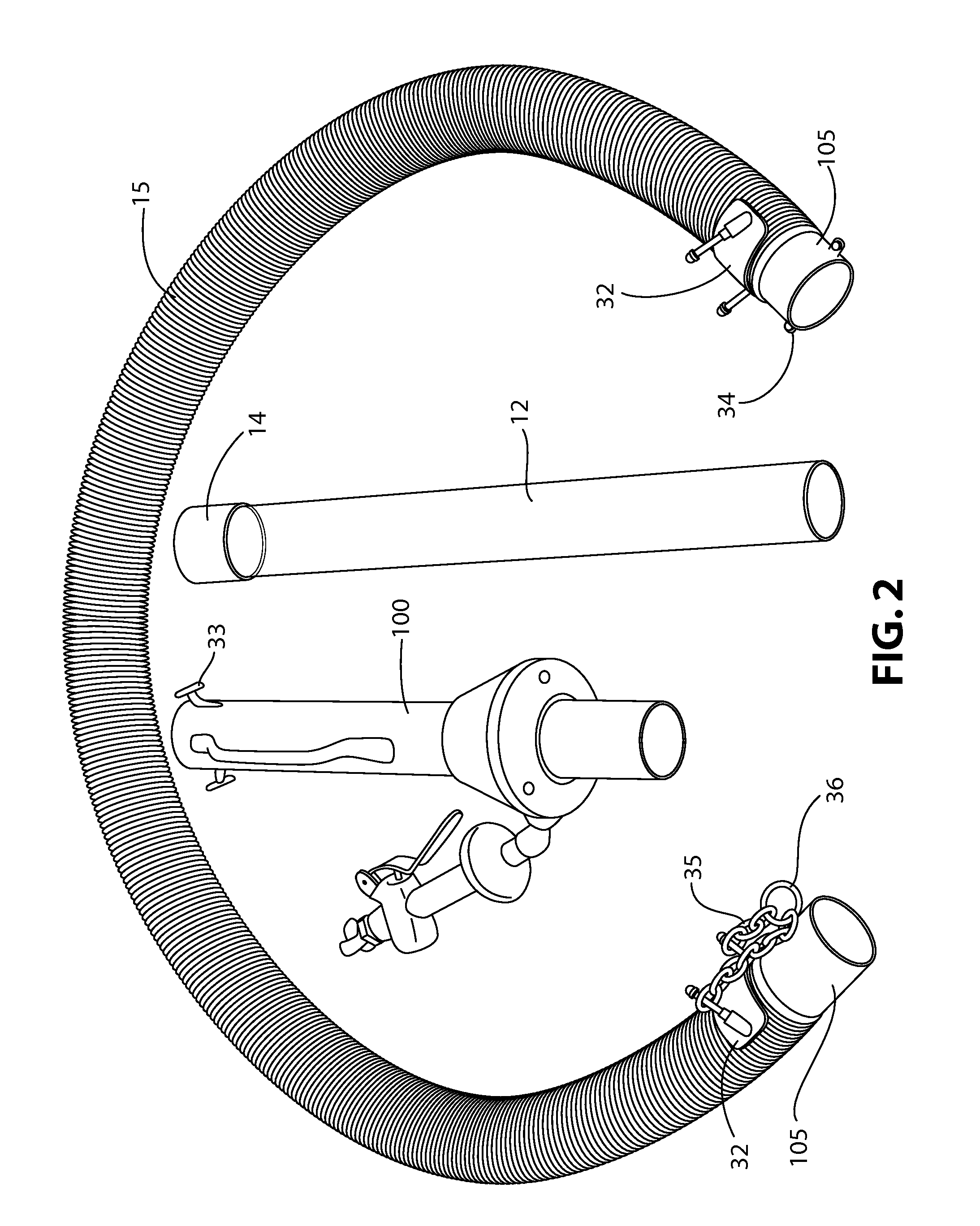 Pass-through vacuum