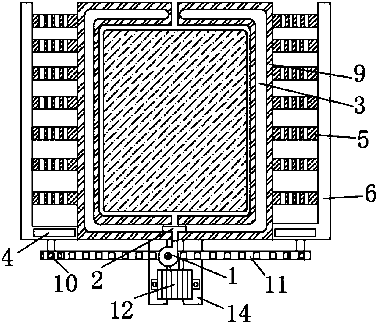 Anti-scald motorcycle engine heat dissipation mechanism