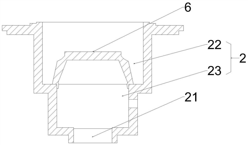 Furnace end structure capable of avoiding coking