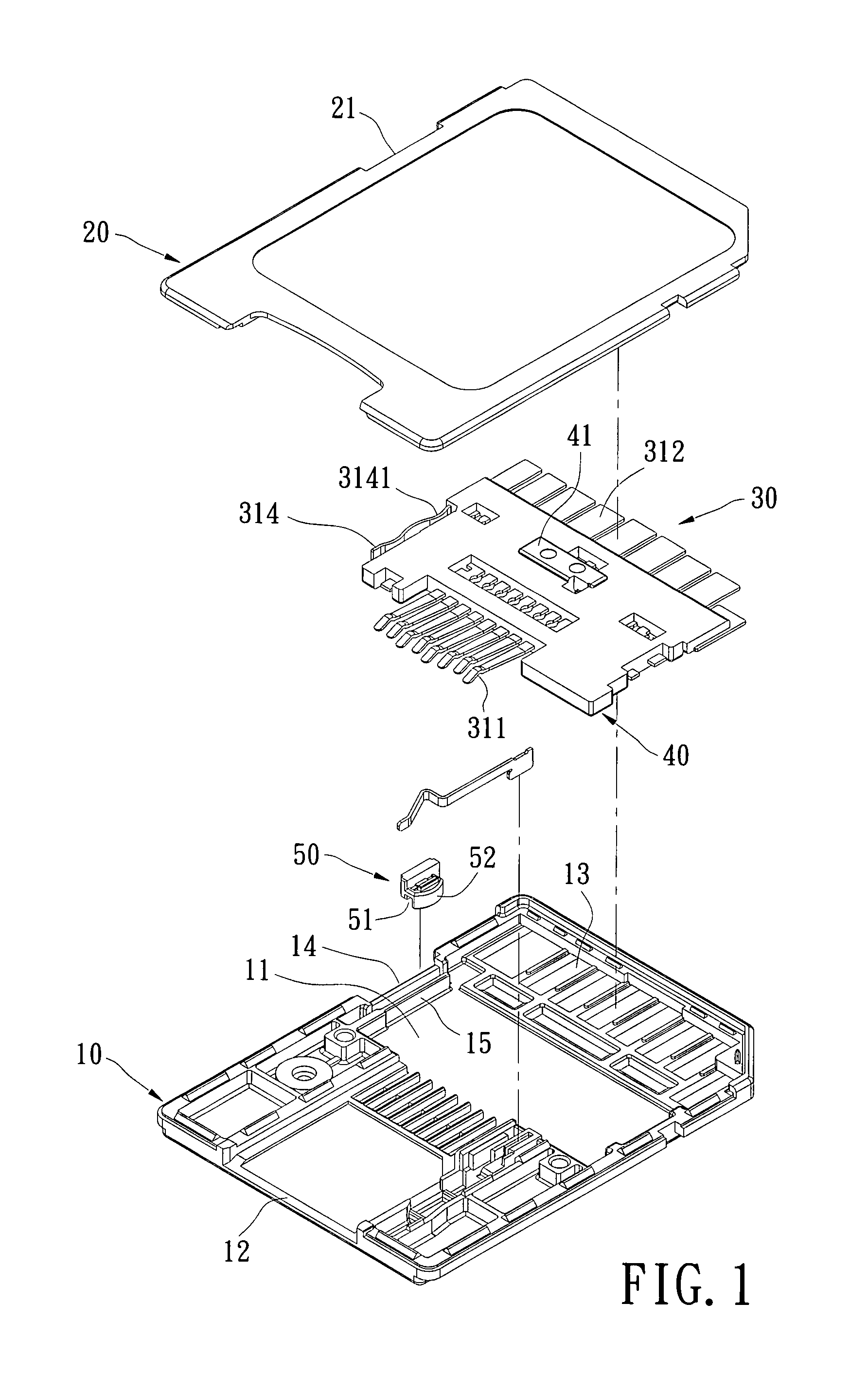 Adapter card structure