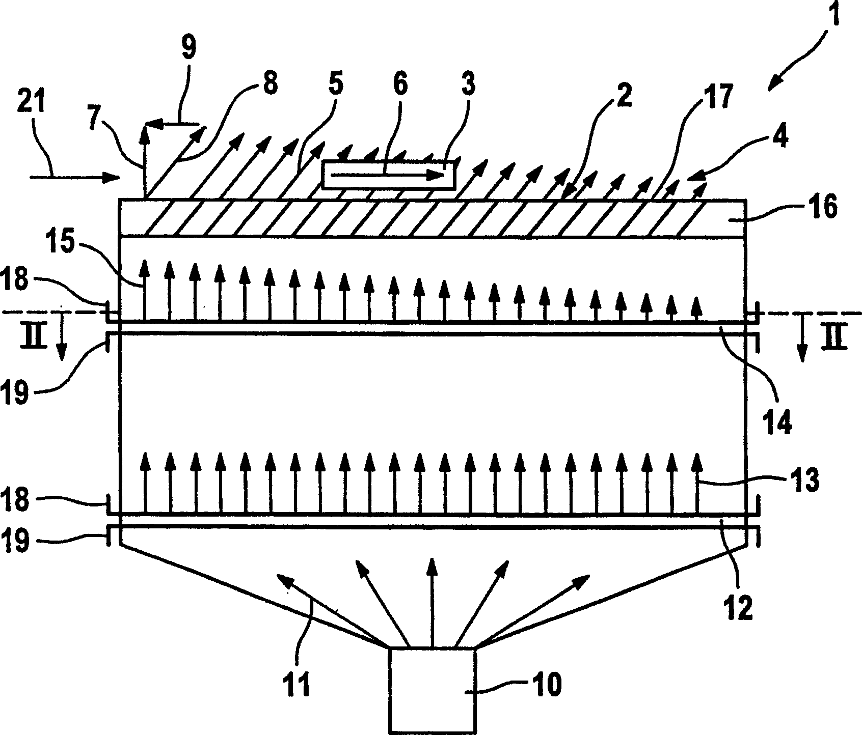 Device for producing a predetermined orientation