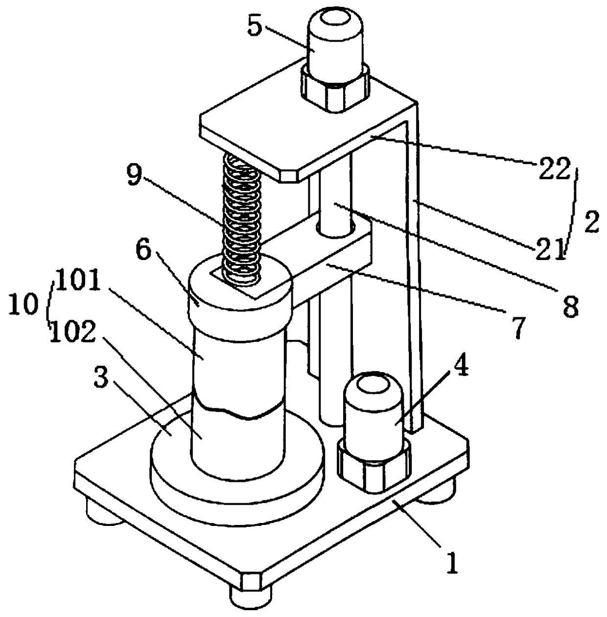 Automatic control device for realizing circular rock joint contact state and automatic control method for realizing circular rock joint contact state