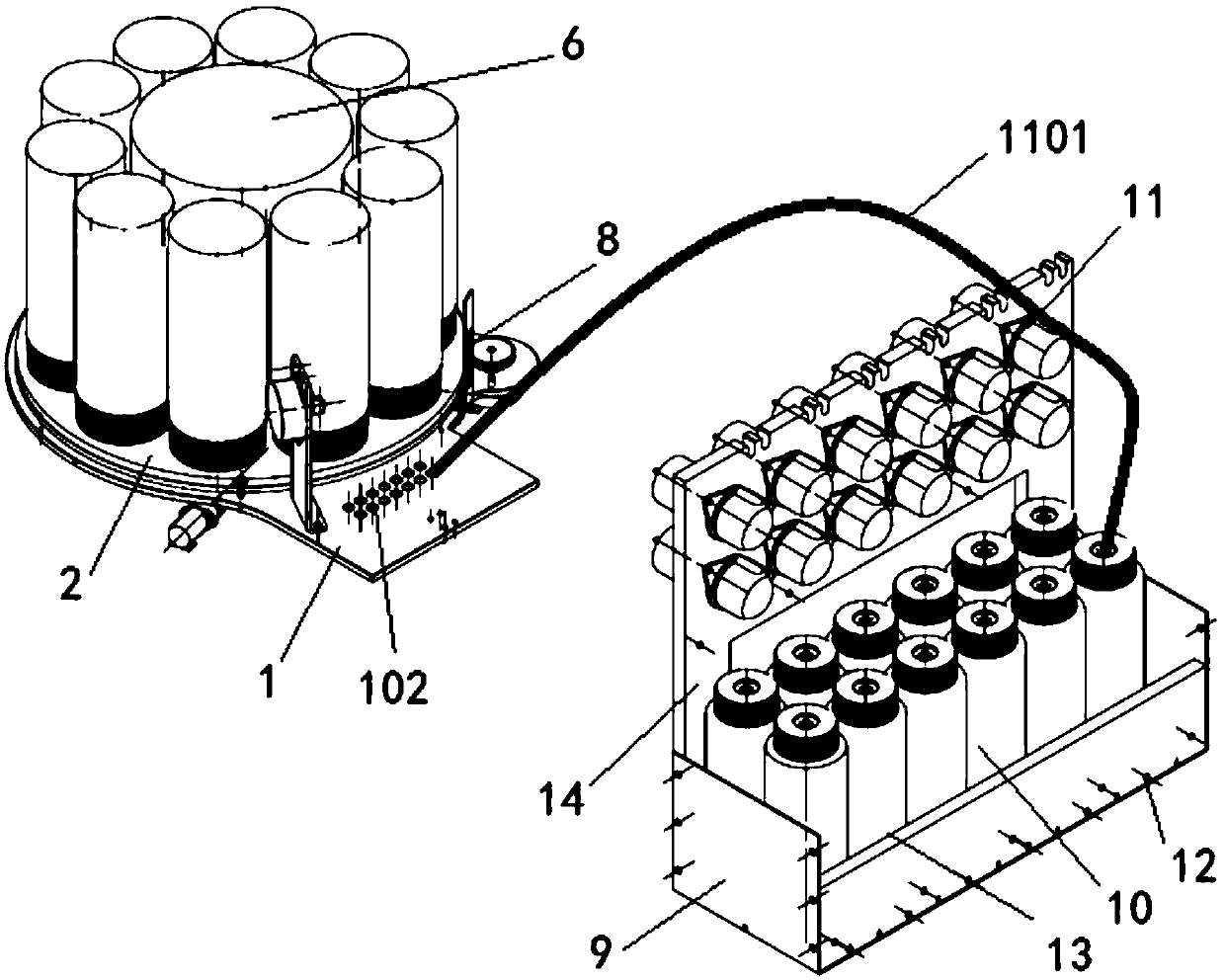 An automatic feeding system for intelligent cooking equipment