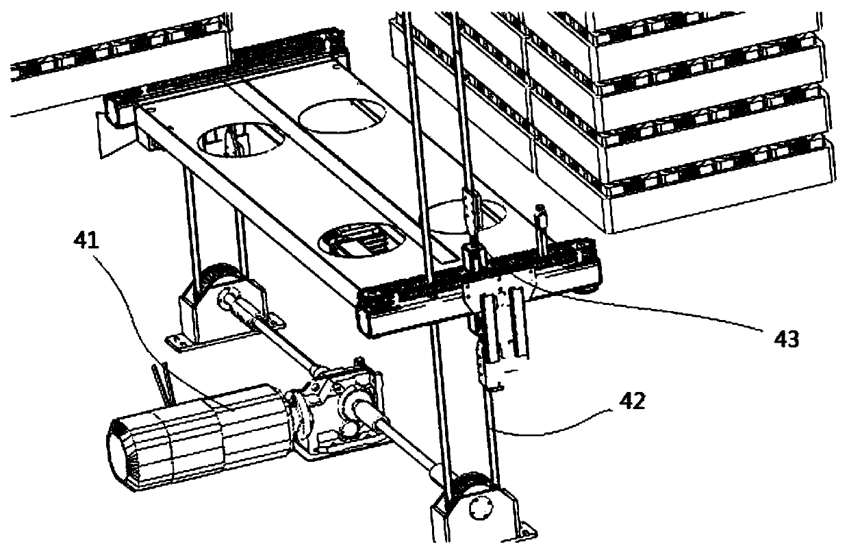 Vertical lifting, intelligent storage and material tray storage method