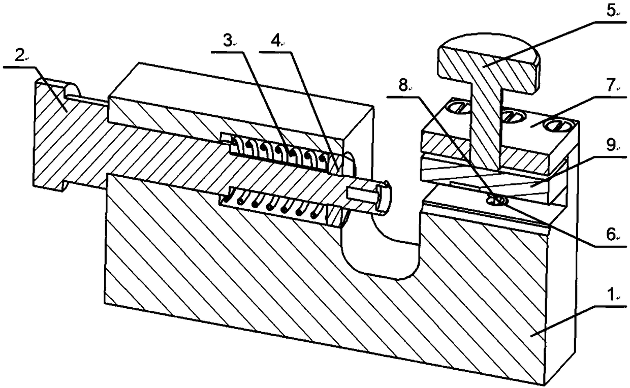 Complex formed semi-rigid cable head welding clamping device and application method thereof